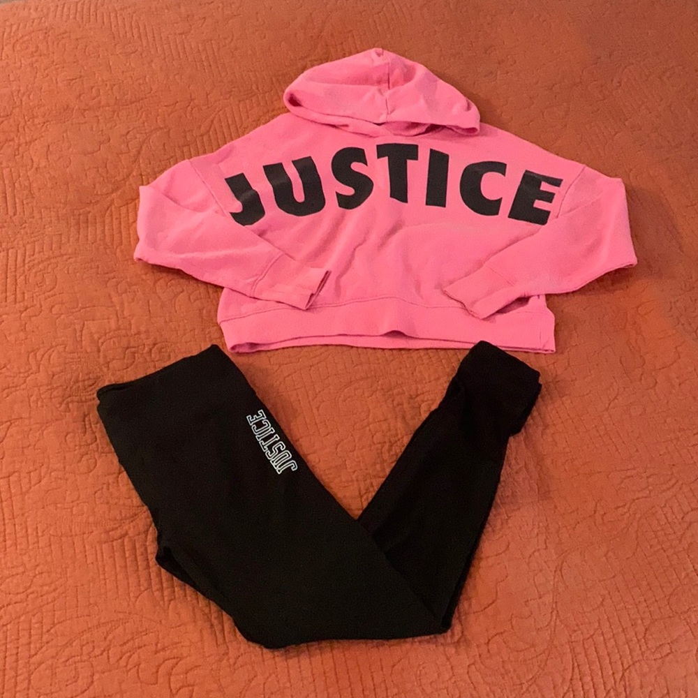 Justice Girls Hoodie and Leggings Set